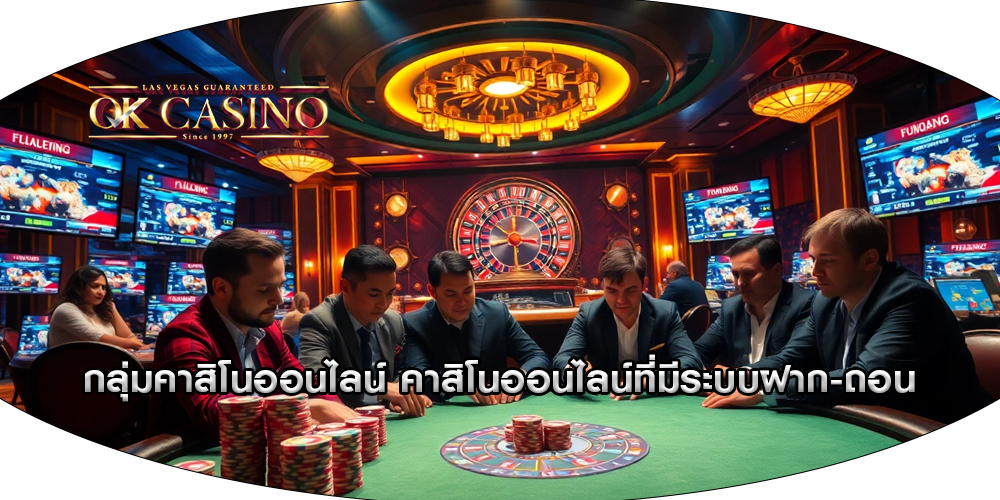 กลุ่มคาสิโนออนไลน์ คาสิโนออนไลน์ที่มีระบบฝาก-ถอน