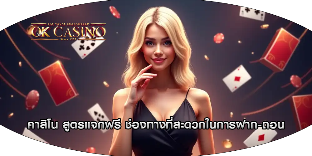 คาสิโน สูตรแจกฟรี ช่องทางที่สะดวกในการฝาก-ถอน