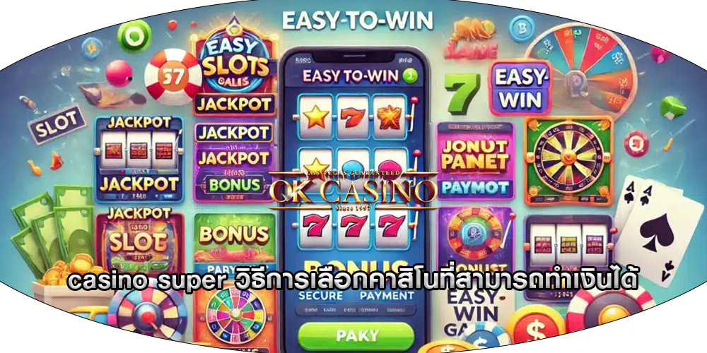 casino super วิธีการเลือกคาสิโนที่สามารถทำเงินได้